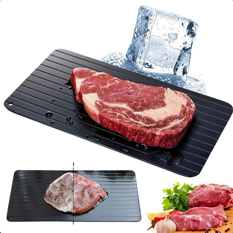 1pcs Aluminum Alloy Fast Defrost Tray Food Meat Fruit Quick Defrosting Plate Board Defrost Tray Thaw Master Kitchen Gadgets2023 - Well Express