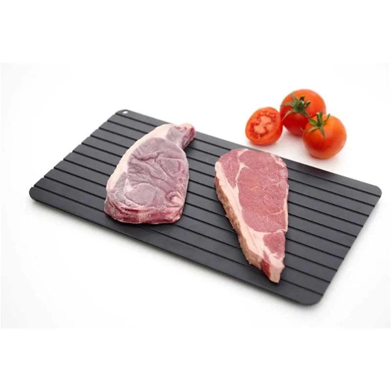 1pcs Aluminum Alloy Fast Defrost Tray Food Meat Fruit Quick Defrosting Plate Board Defrost Tray Thaw Master Kitchen Gadgets2023 - Well Express