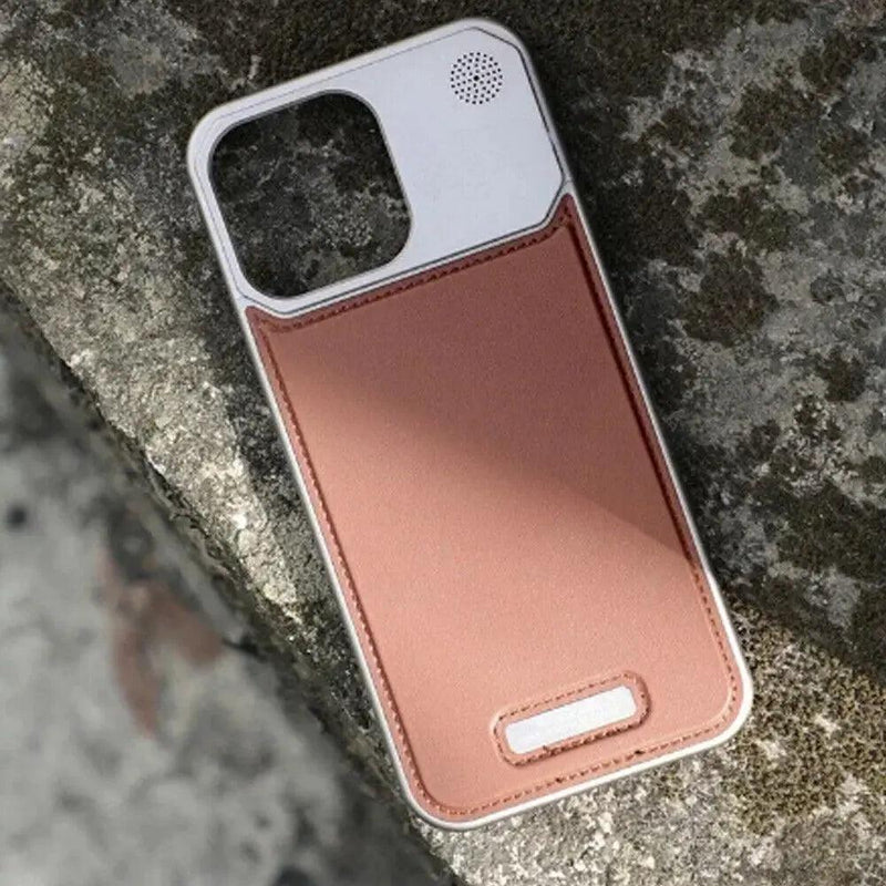 Luxury Leather Metal Phone Case For iPhone 13 14 15 Pro Max Magnetic Aluminum Heat Dissipation Aromatherapy Fragrance Cover - Well Express