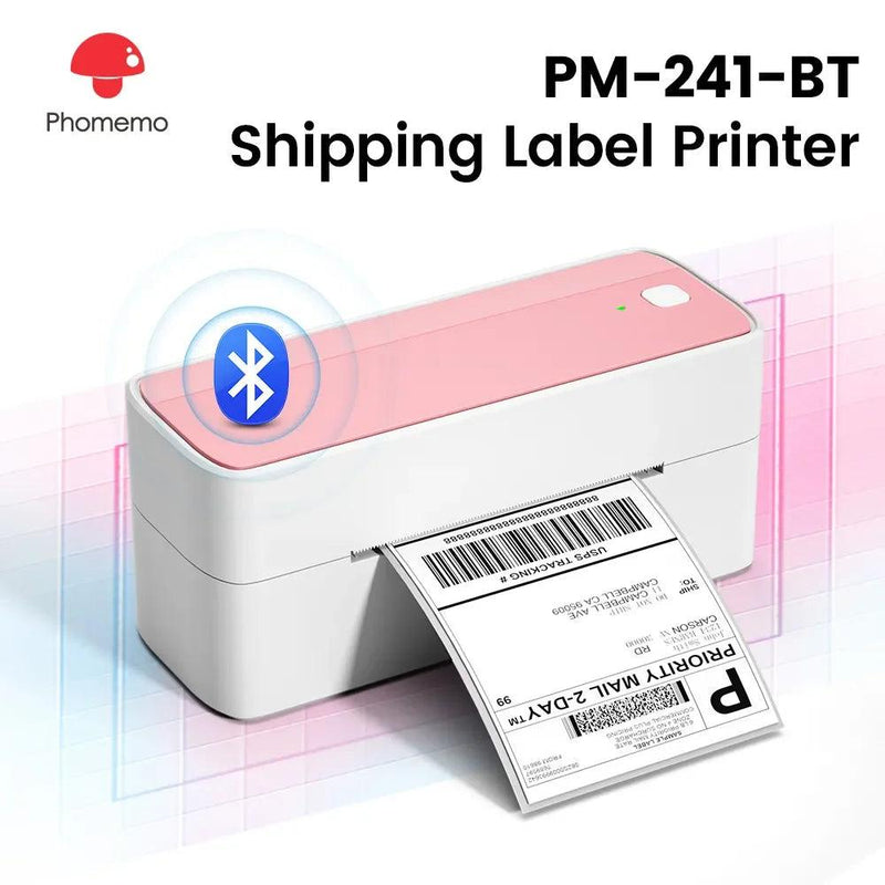 Phomemo 241 Bluetooth Thermal Label Printer Wireless Small Shipping Label Printer 4X6 Compatible with iPhone Android Mac Window - My Store